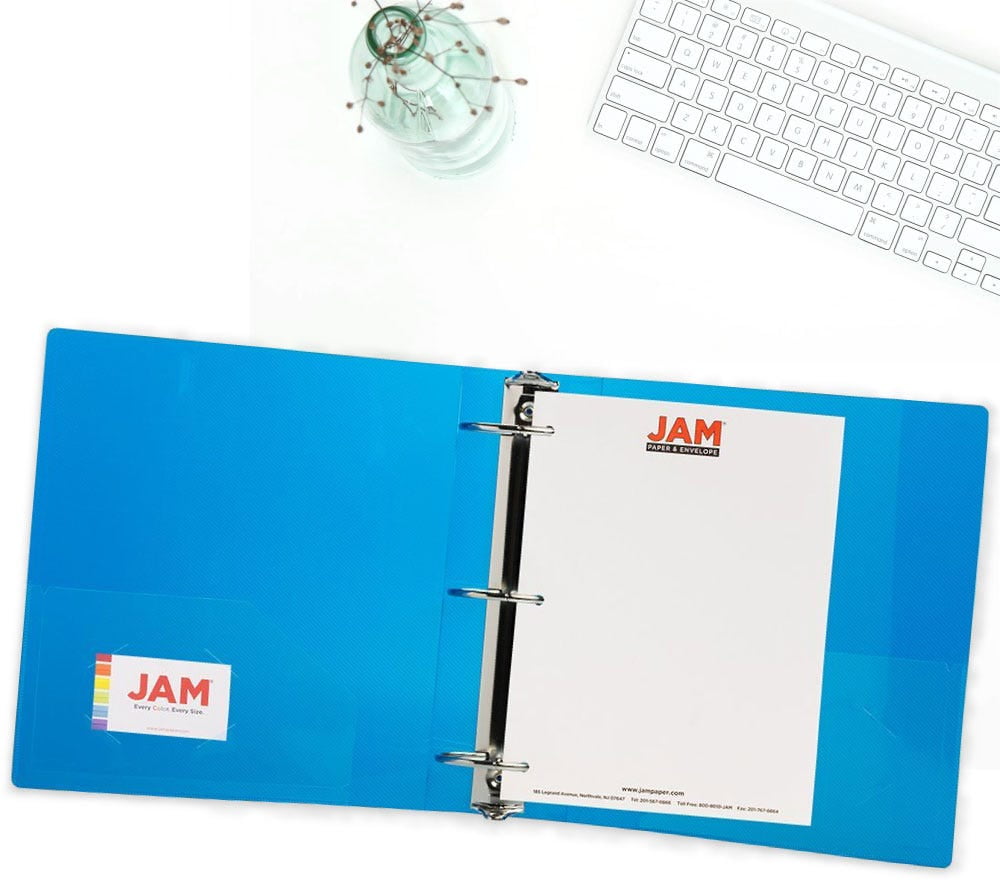 Plastic 3 in Binders, 3 Metal Rings, Sold Individually - Image 6