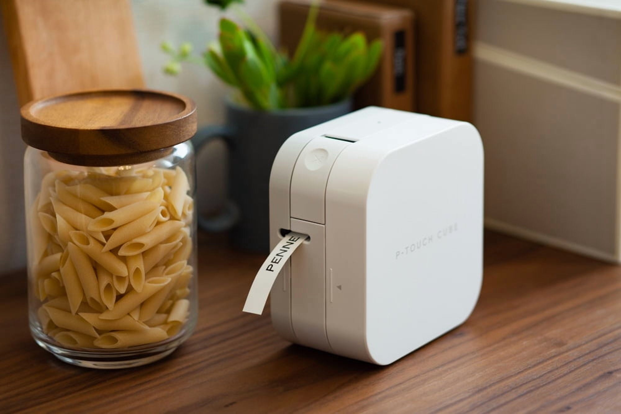 P-Touch Cube Smartphone Label Maker, Bluetooth Wireless Technology - White - Image 4