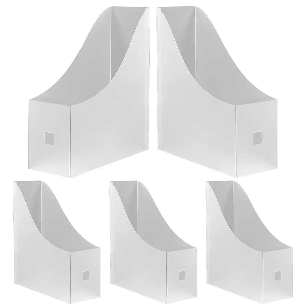 OUNONA  5 Pcs Magazine File Holder Vertical Folder Storage Box Office - Image 6