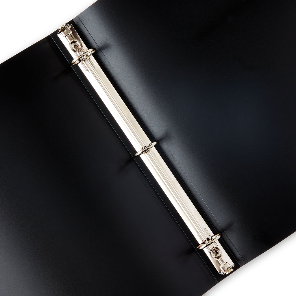 Poly Standard 1" Round-Ring Binder, Black - Image 4