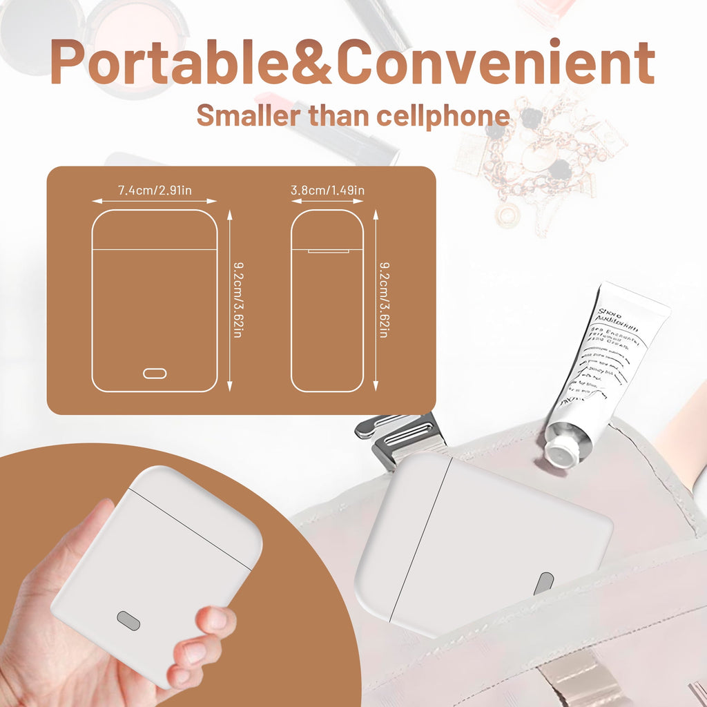 TRAB Label Maker Machine with Tape, Portable Bluetooth Mini Label Printer, Wireless Small Label Makers with Versatile... - Image 6