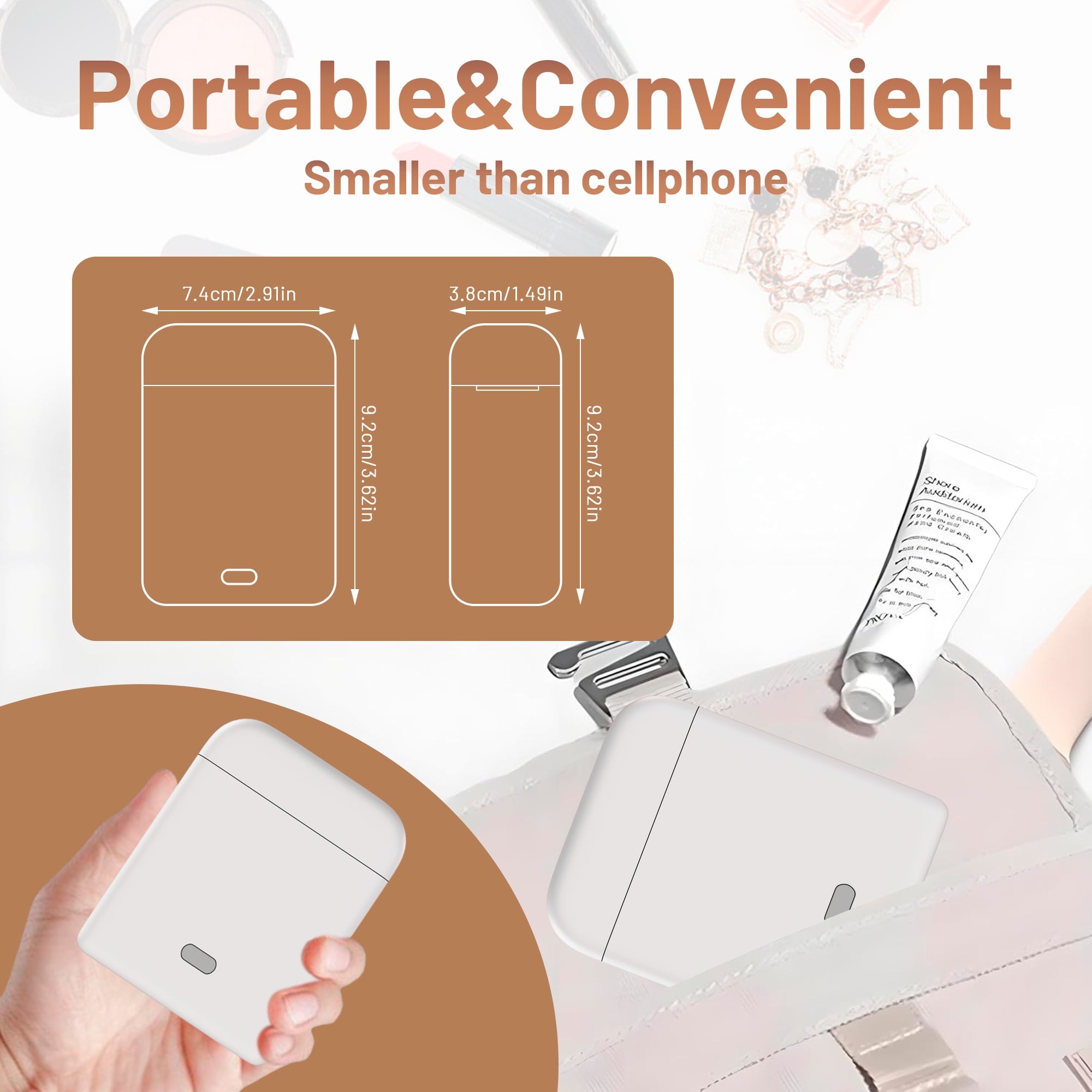 TRAB Label Maker Machine with Tape, Portable Bluetooth Mini Label Printer, Wireless Small Label Makers with Versatile... - Image 6