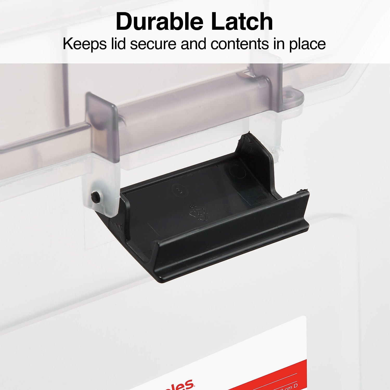 File Box File Portable Tote Letter Size Clear (140165/111112) - Image 5