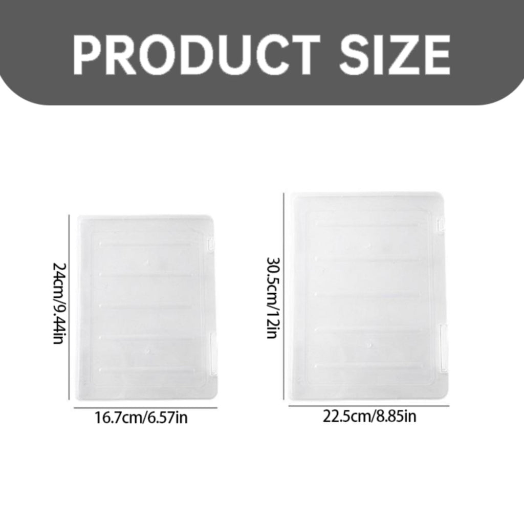 Office Cabinet Clearance! File Storage Box Transparent Small Transparent File Box Storage Box Portable Supplies Holde... - Image 3