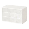 1 Pcs Mini Drawer Organizer Small Organizer with Drawers Plastic Desktop Storage Box with 9 Drawers Desk Craft Organi...