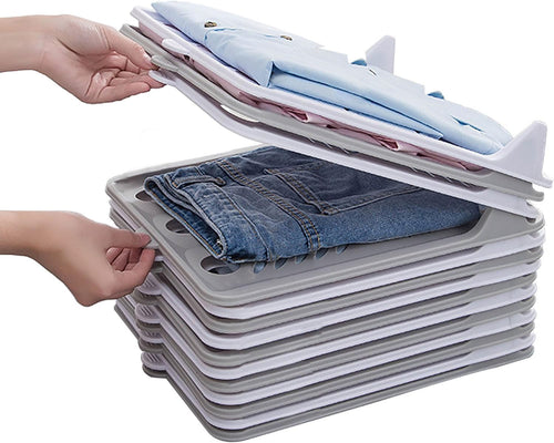 10 Pcs T Shirt Organizer Closet Organizer Stackable Durable Clothing Trays - Shirt Receipt Board Shirt Dividers File ...