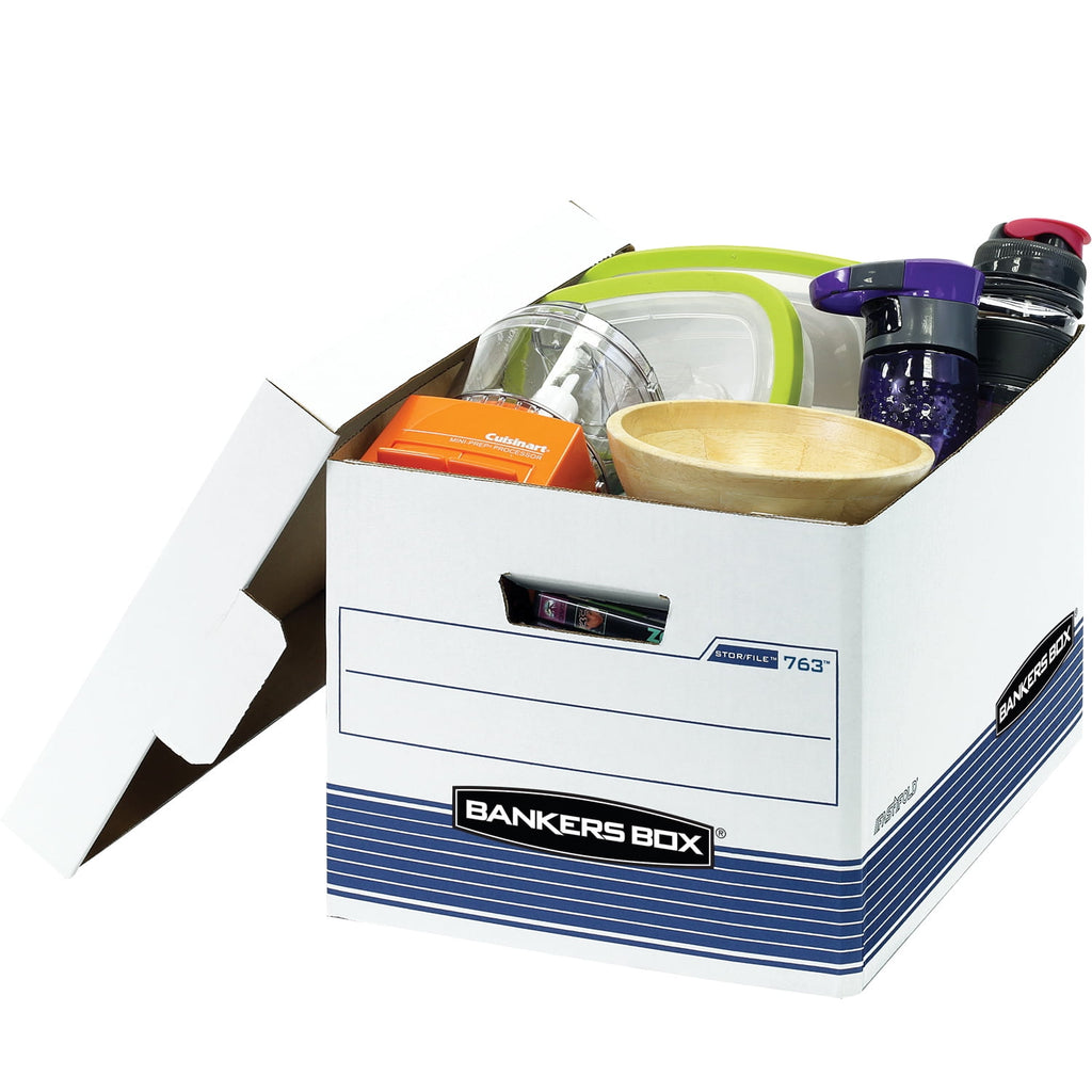 Bankers Box Stor/File Medium-Duty - Letter/Legal, White 3 Pk - Image 2