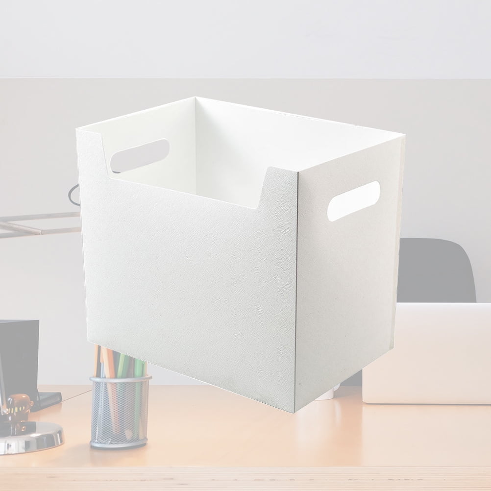 2 PCS Organiser Storage Boxes with Lids Large File PP Office - Image 4