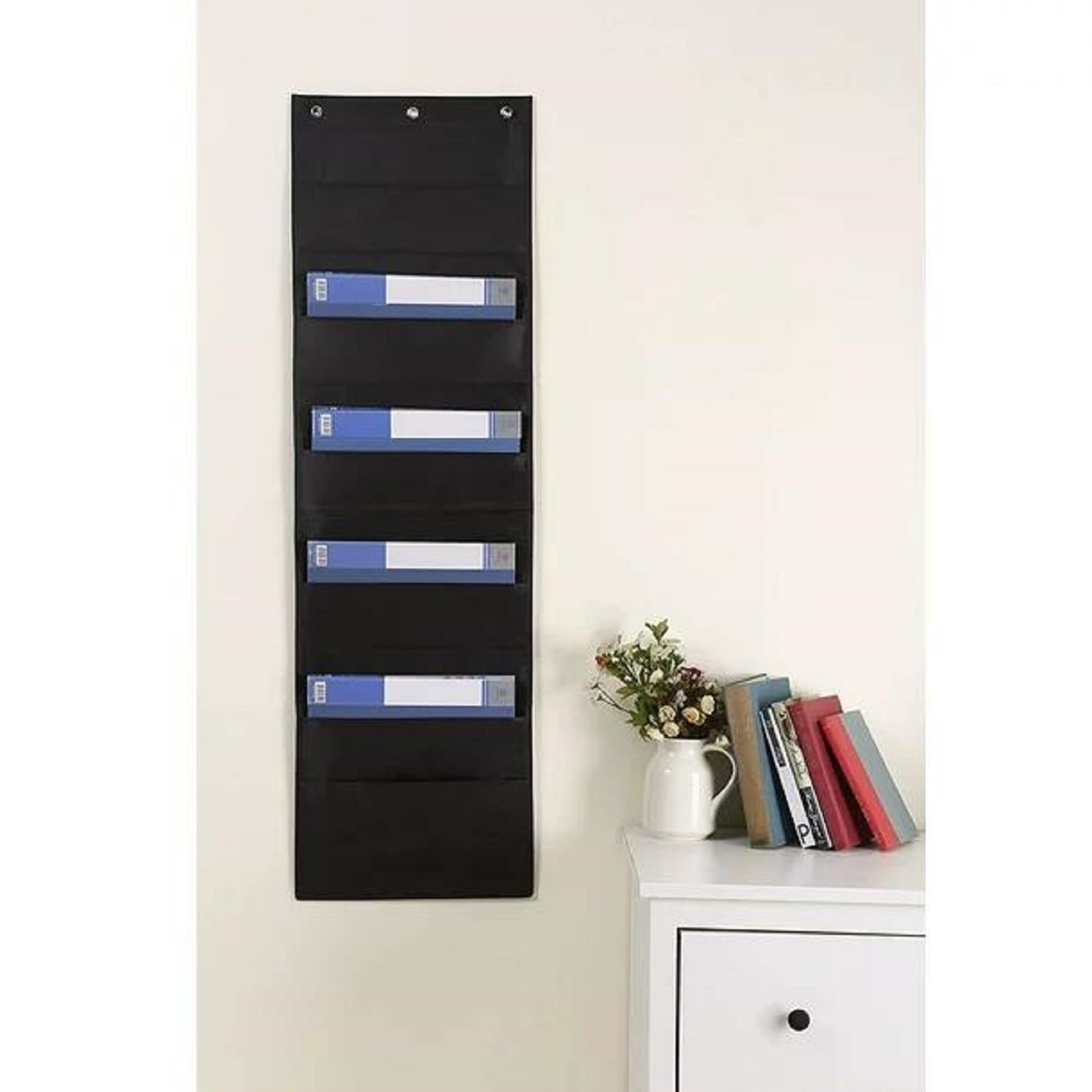 File Organizer, Heavy Duty Storage Pocket Chart for Classroom 10 Tier Vertical Mount File Holder, File Folder Organiz... - Image 4
