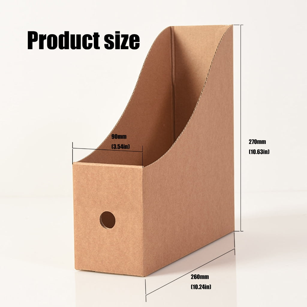8 Pcs File Box Document Organizers Box File Storage Box Desktop Organizers Cardboard Magazine File Holders for Office - Image 5