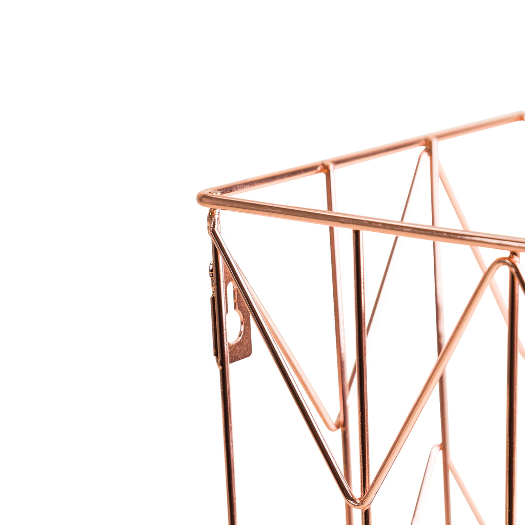 Wire Hanging File Folder Desk Organizer, Copper, 854U - Image 3