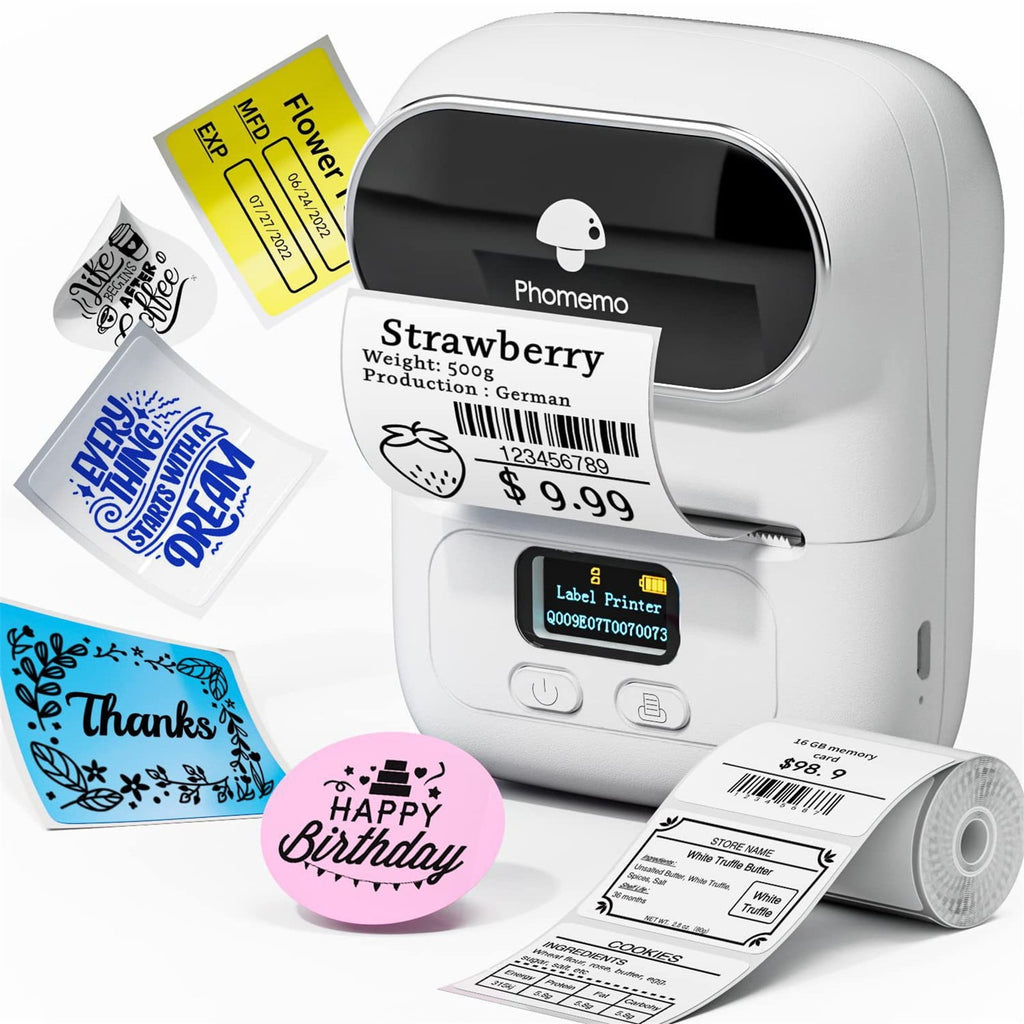 Black Mini Bluetooth Thermal Label Maker - 2 Inch Inkless Barcode Printer | Address/Logo/Clothing Label Tool for Smal... - Image 5