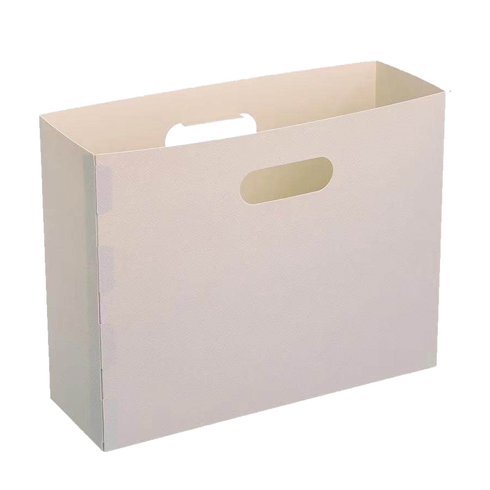 1Pc Foldable Storage Basket with Handles,Desktop Organization File Storage Box,Multi-purpose Organizer Box for Toy an...