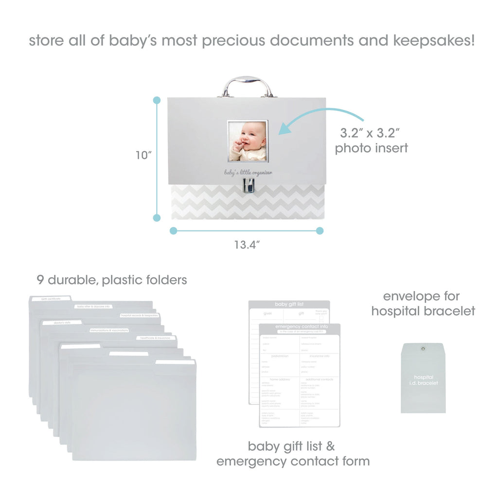 Baby Document Organizer with Carry Handle, Briefcase and Document File Keeper, Baby's Paperwork and Records, Newborn,... - Image 2