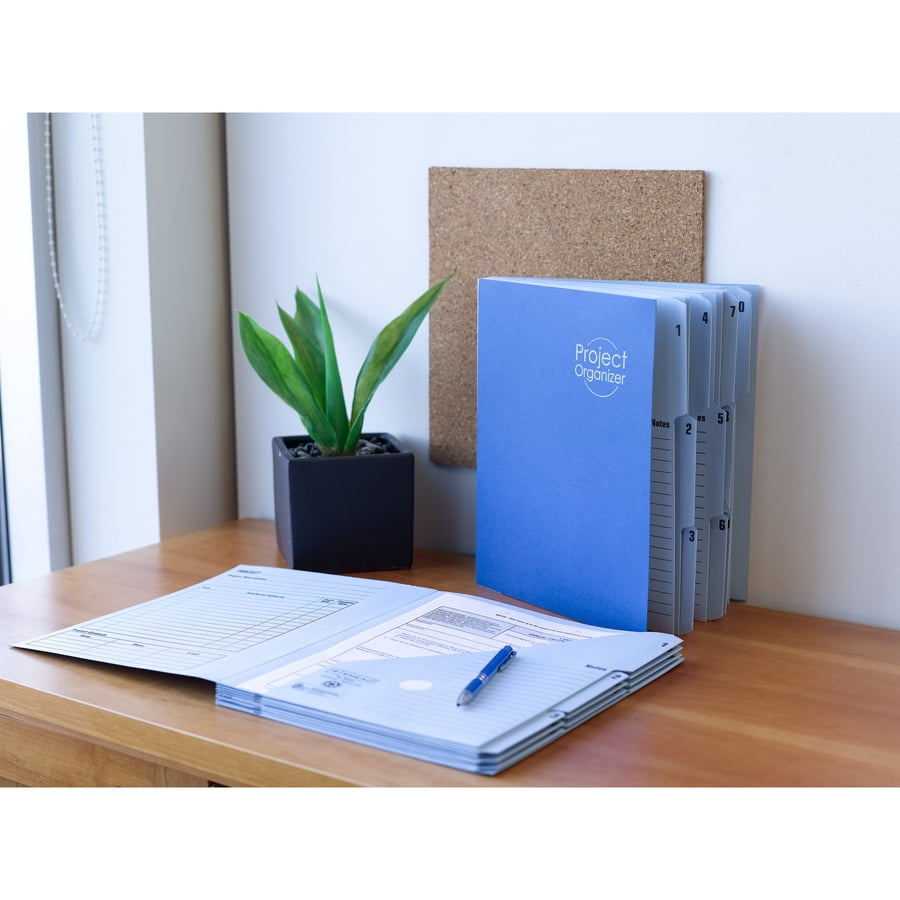 File Organizer, 10 Tabs, Letter Size, Navy - Image 6