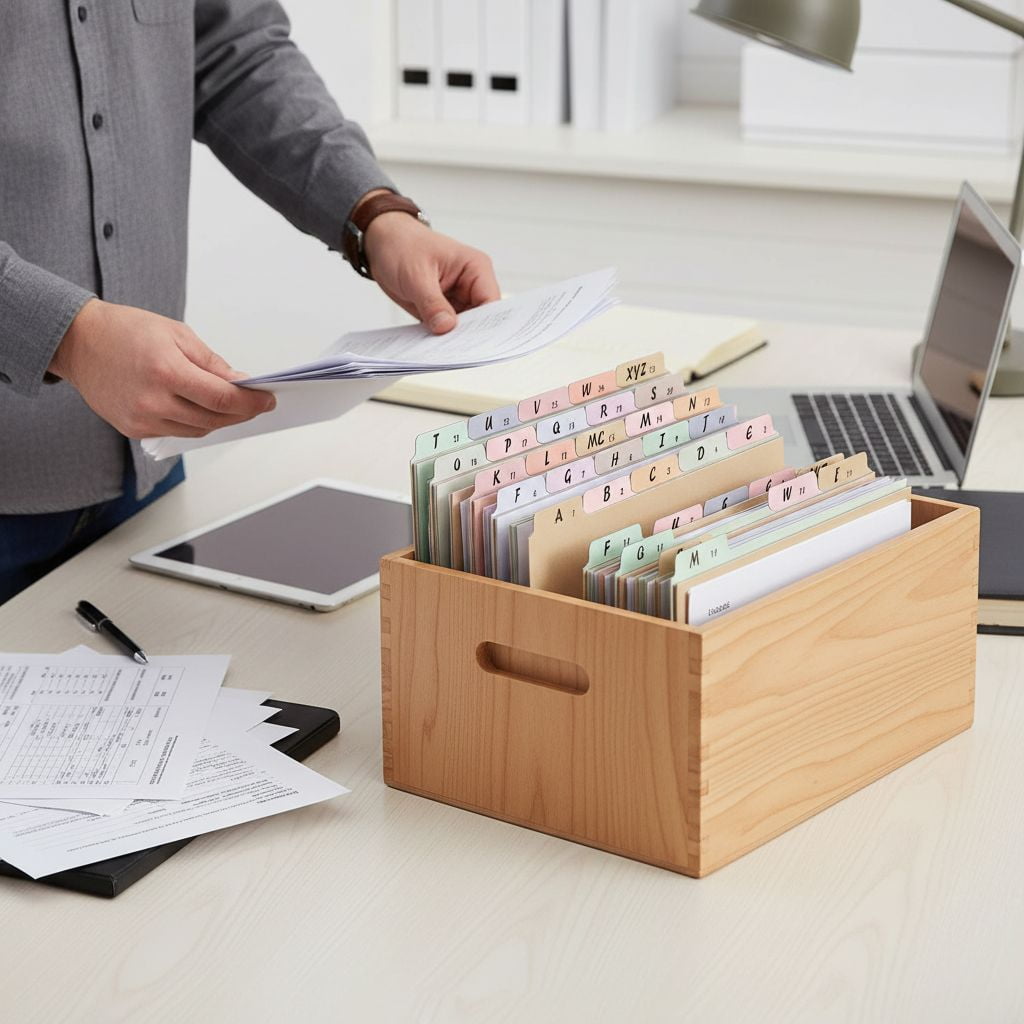2 Set 50 Pcs Alphabet File Dividers Top Tab File Guides Set, A-z Letter Size Filing Cabinet Dividers Tab Desk Organizer for Work School Offi - Image 4