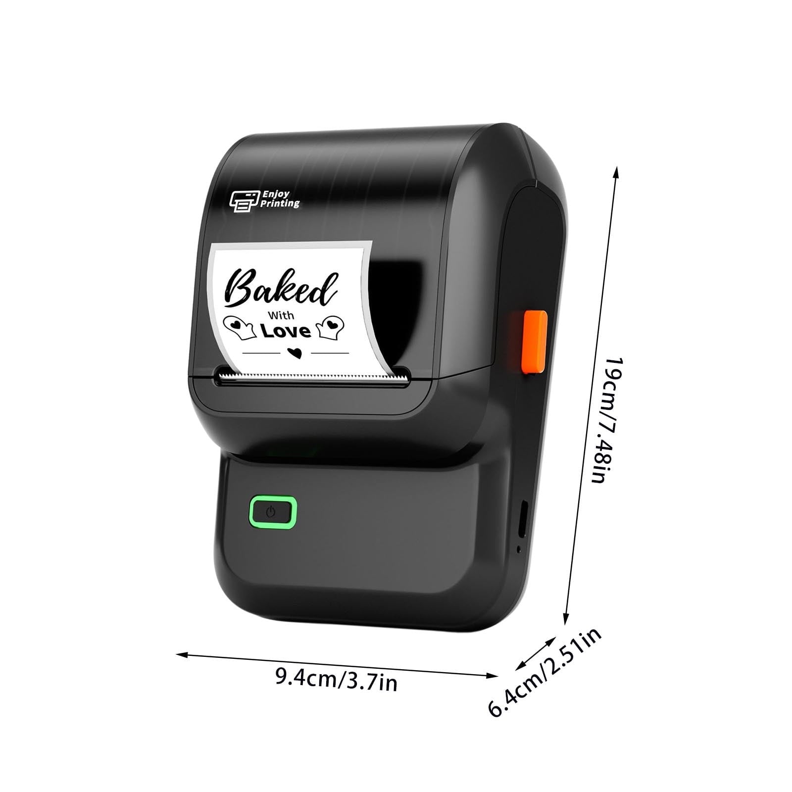 erfcxs Label Maker Thermal Label Maker Barcode Label For Small Businesses Label Maker Compatible With Mobile Phones And Computers Ink Portab - Image 3