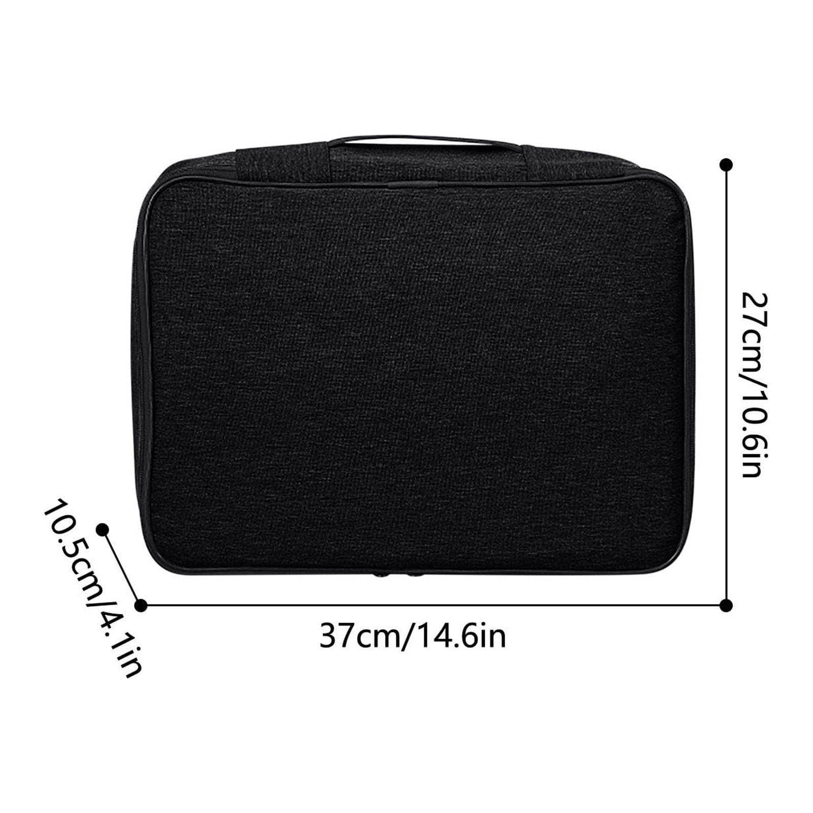 Fireproof Waterproof Document Bag | Large Capacity Certificate Organizer with Lock | Passport Card Holder for Travel ... - Image 3