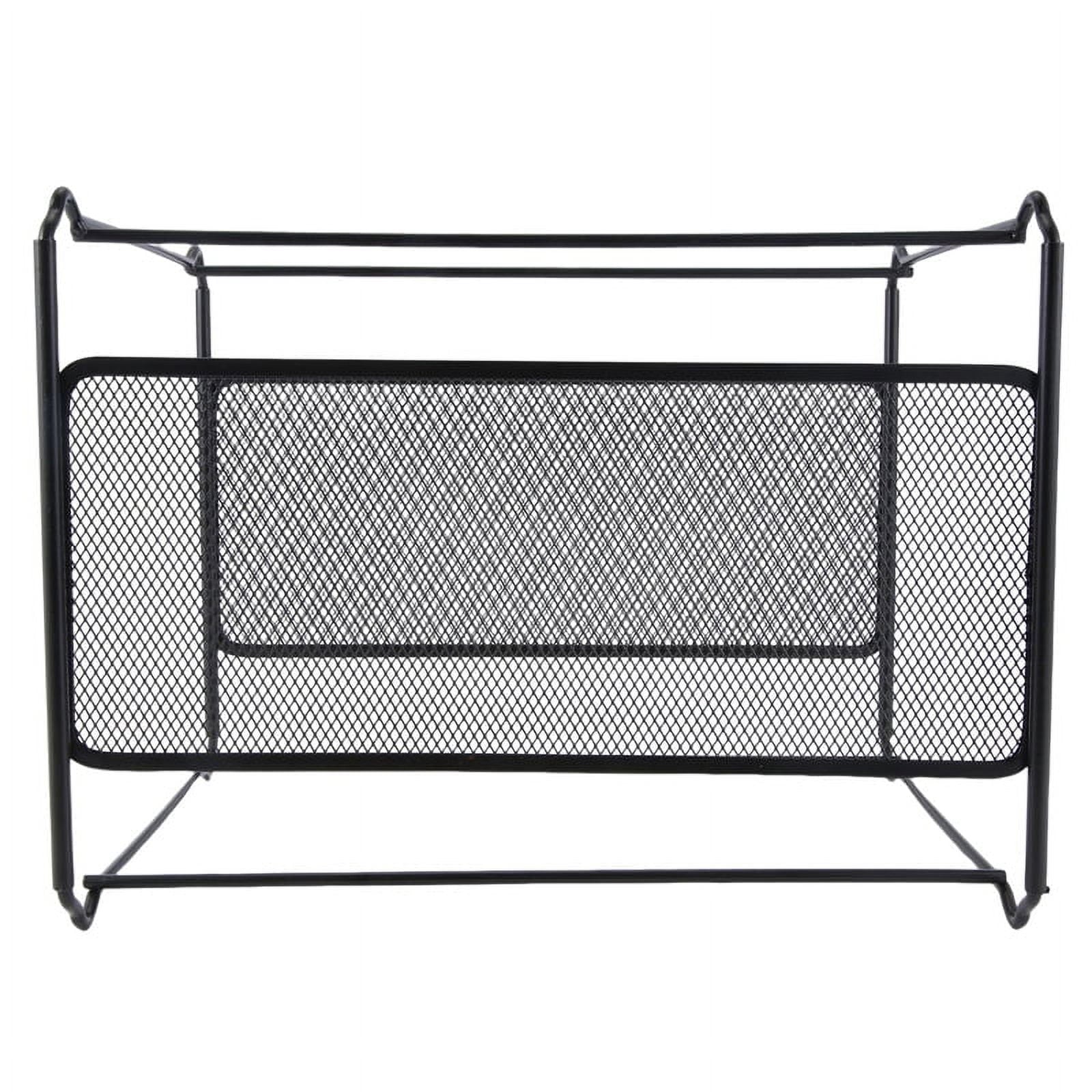 2024 TOP! A4 Mesh Metal File Organizer Box Hanging Folder Desk Storage Holder Shelf for Office Home