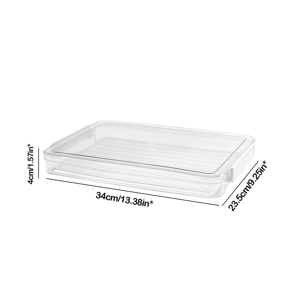 Document Storage Box, File Organizer, Plastic Archive Box with Lid, Moisture Proof, Stackable, Clear, Large Capacity ... - Image 3
