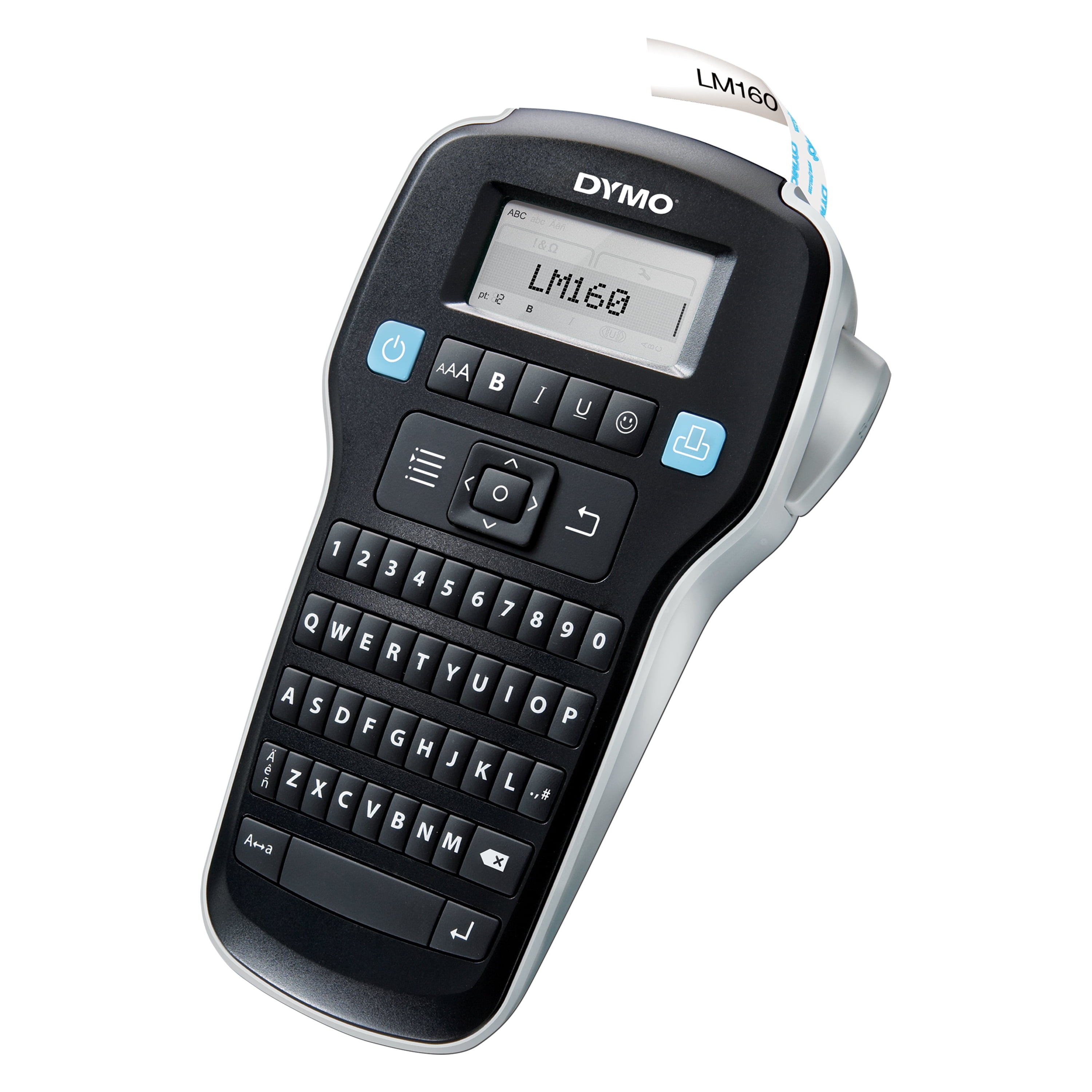 LabelManager 160e Portable Label Maker with Silver Glitter D1 Tape - Image 2