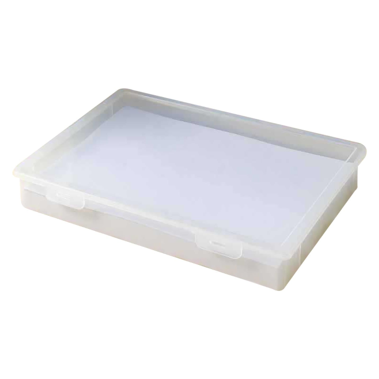 Clear A4 A5 File Box Document, Rectangle Storage Containers, Plastic Storage Box File Organizer Box, Paper Case with ... - Image 2