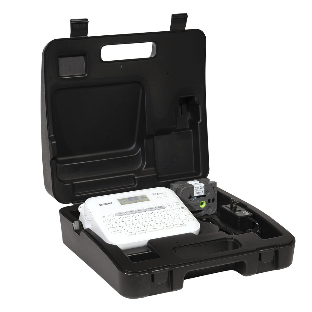 Home / Office Advanced Cected Label Maker , Includes Carry case and 4m Black Print on Clear Sample Label Tape ~1/2 (1... - Image 2