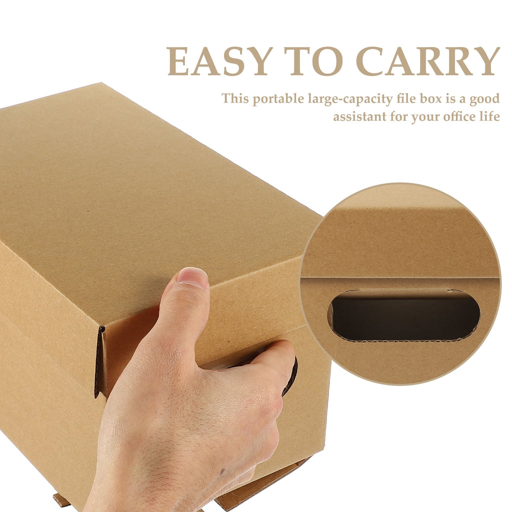 2 Pcs Storage Box Bins Office File Organizer with Lids Case Scrapbook Paper Sundries Document Holder Toy - Image 6
