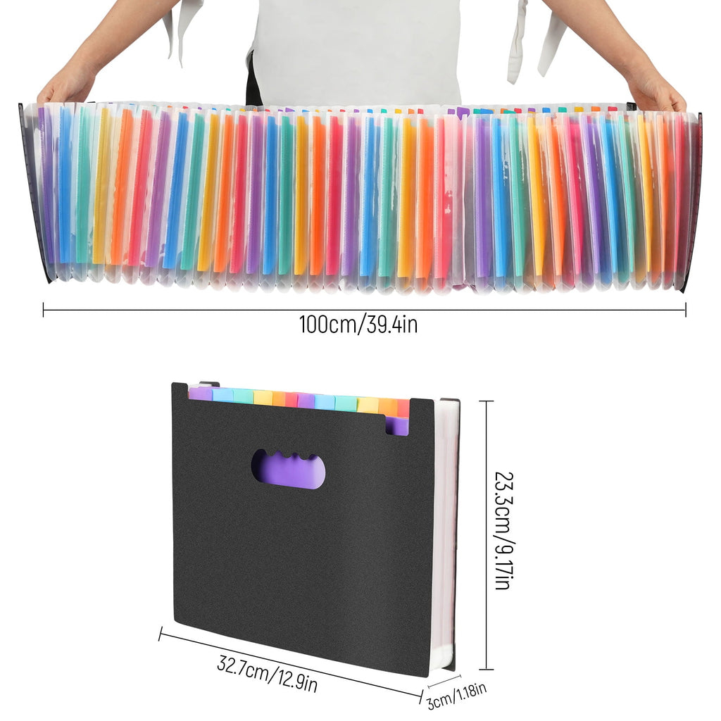 37- Pocket Expanding File Folders for Paper Receipts, Bills&Taxes Organizer, Letter/A4 Size Document Holder for Schoo... - Image 5
