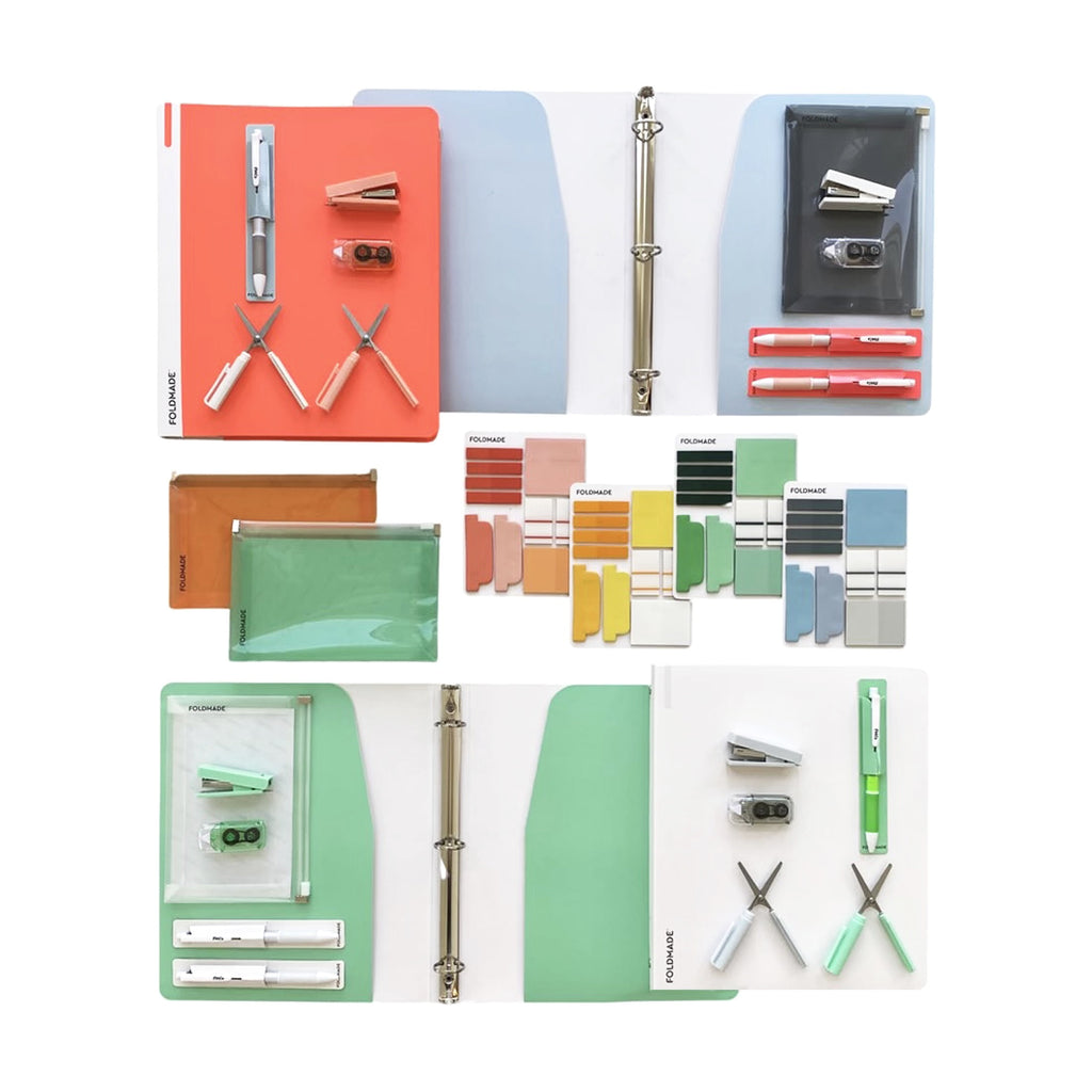 Eco-friendly 1" 3-Ring Binder with 2 Pockets, Multicolor, 4 Count - Image 2