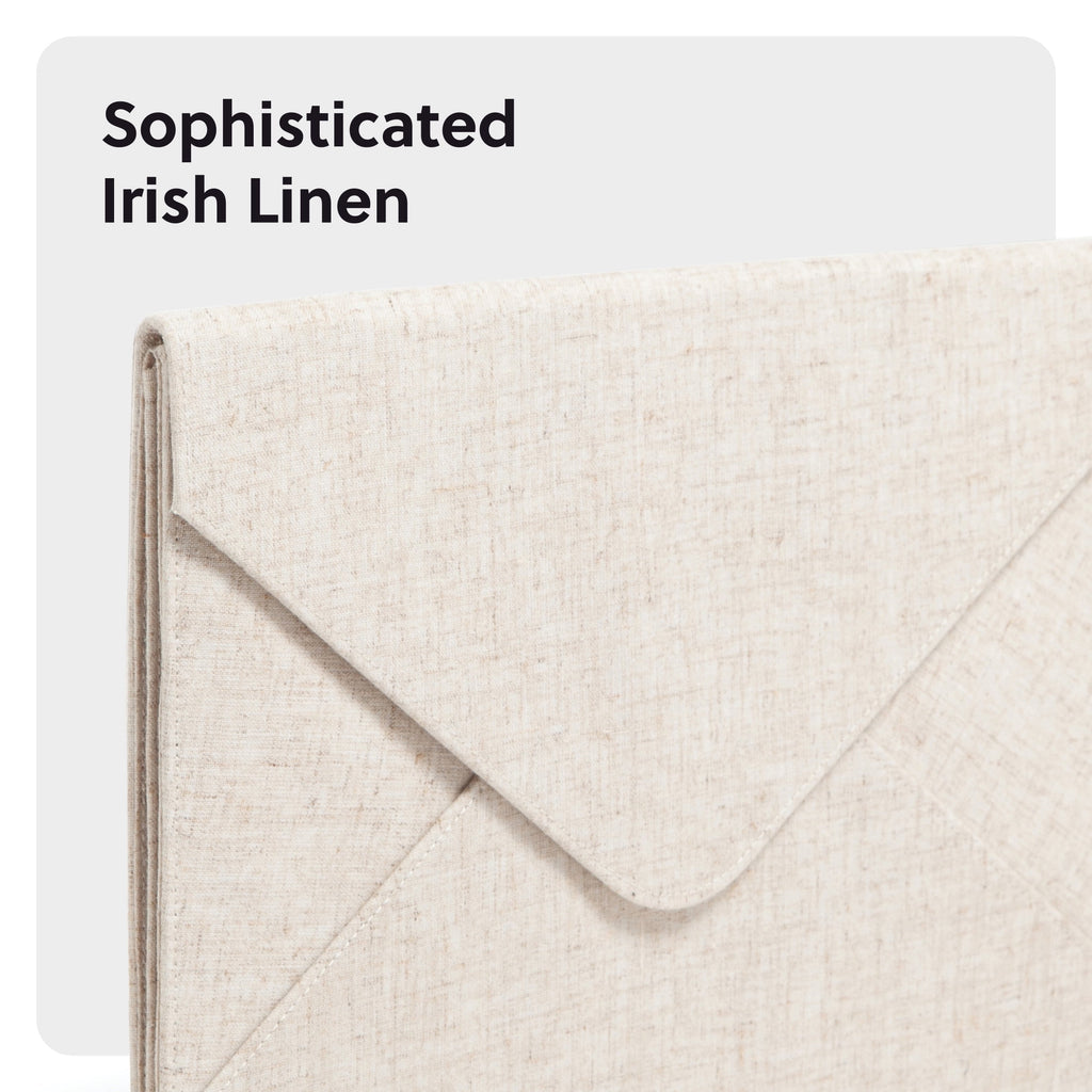 UBrandsLinen Document Holder File Sorter, 13 x 9.75in., Beige - Image 3