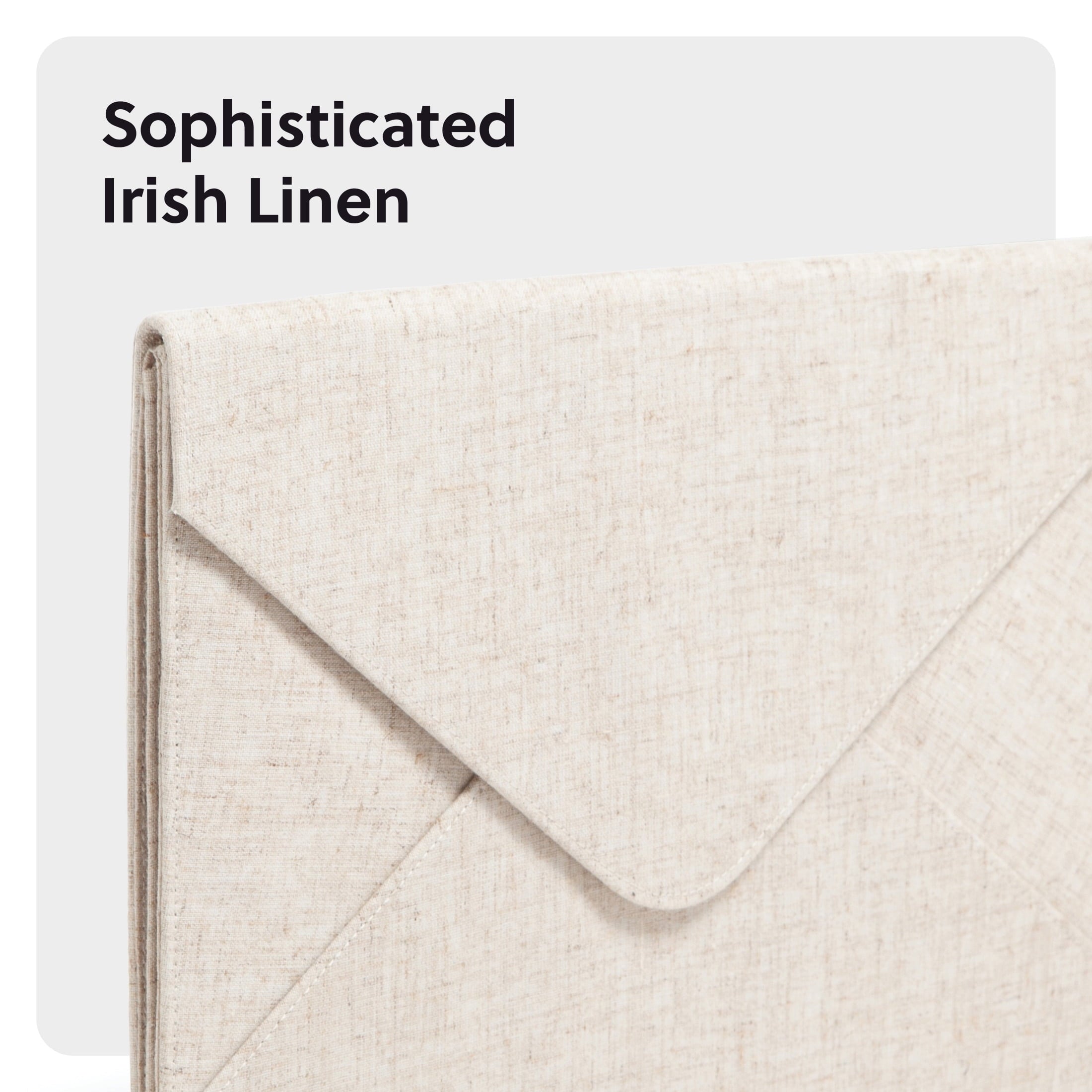 UBrandsLinen Document Holder File Sorter, 13 x 9.75in., Beige - Image 3