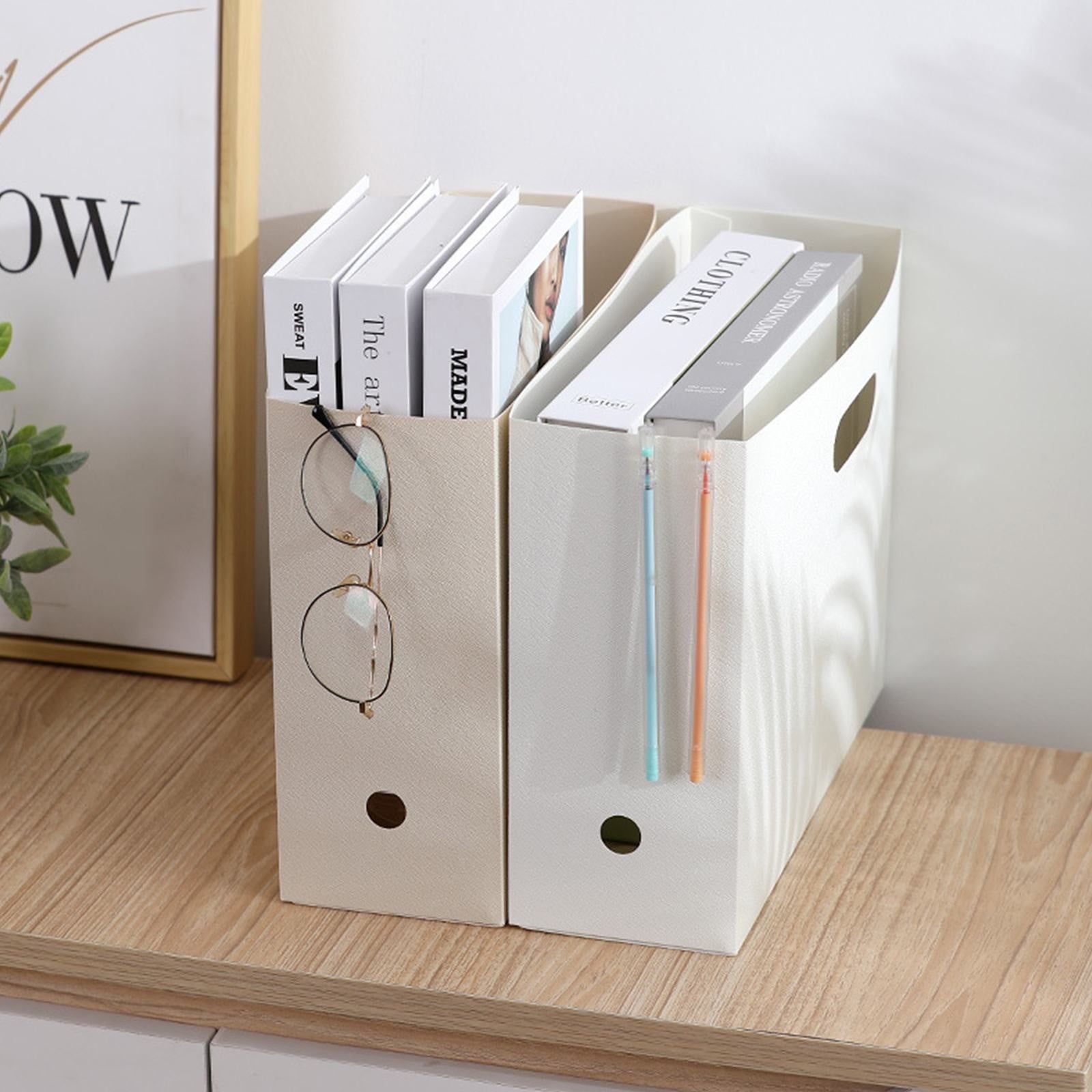 1Pc Folding Storage Basket,Fabric Cube Organizer with Dual Handles Foldable Cube Storage Baskets,Storage Bins,Desktop Organization File Stor - Image 6
