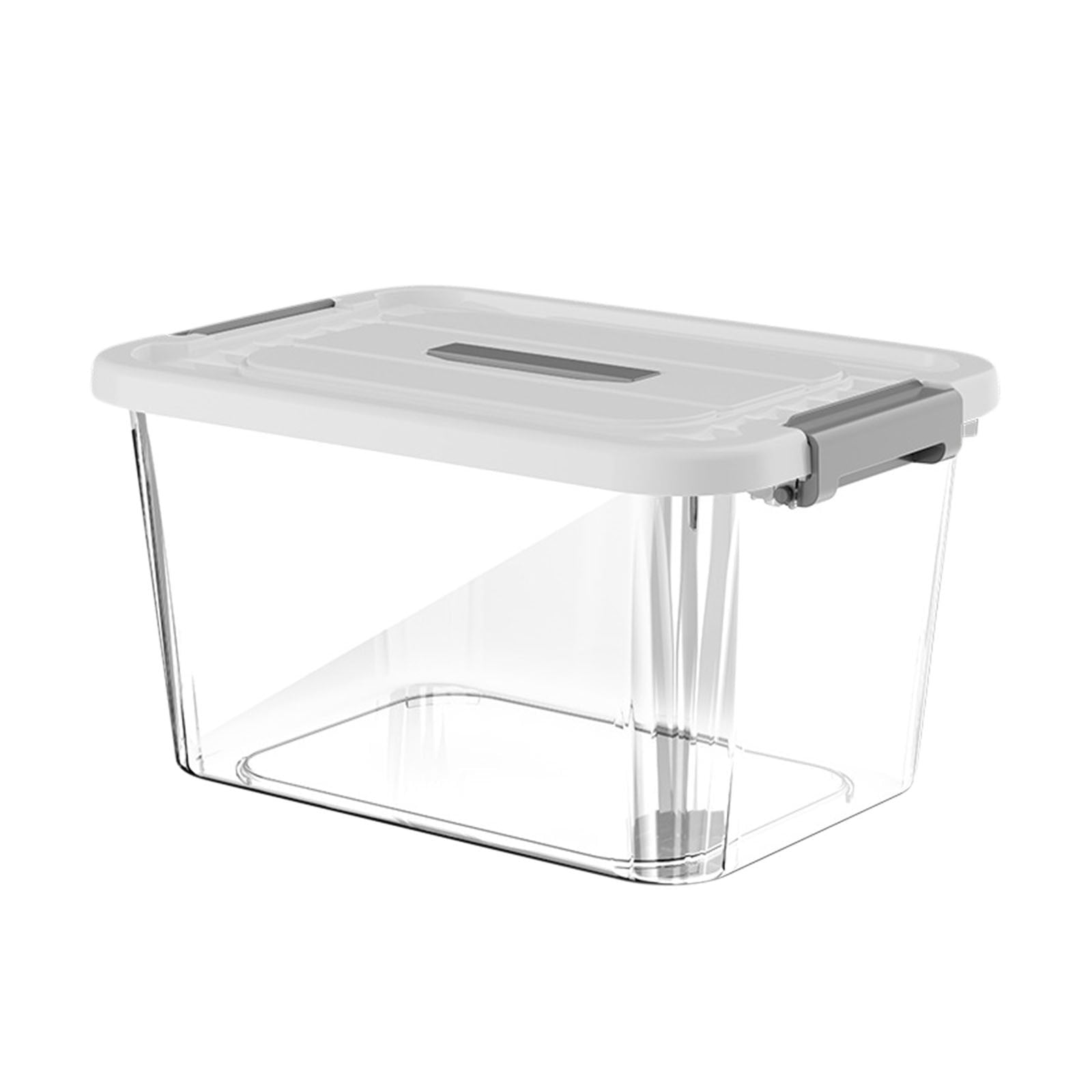 Thickened Clear Plastic Storage Box with Secure Lid, Stackable Heavy-Duty Storage Bin for Clothes Sundries, Multi-Purpose Organizer Box for - Image 6