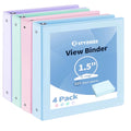3 1.5 Inch Binder View Binder 325 Sheets of Letter Size 8.5 x 11'' Paper for Office School Home Supplies Organizer wi...