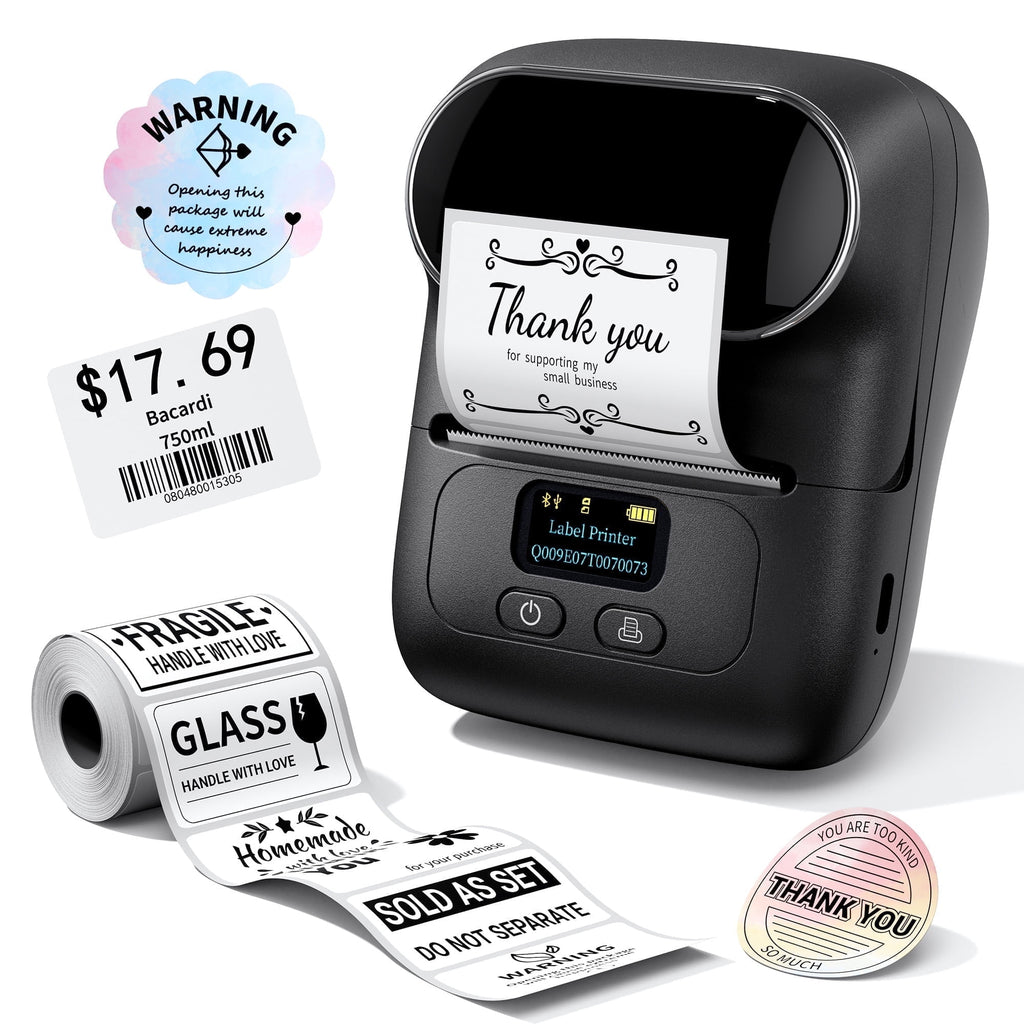 Phomemo M110 Label Maker Machine with Tape Barcode Printer Bluetooth Portable Thermal Printer, Wireless Label Maker with 100 Labels, for Sma - Image 6