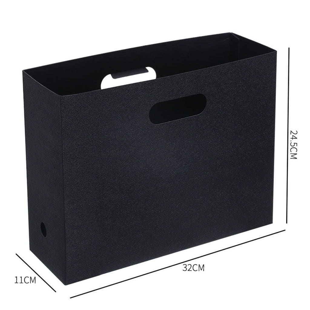 Document Storage Box Folding Large Capacity File Storage Vertical Desk Office Desktop Sundries Organizer for School,B... - Image 6