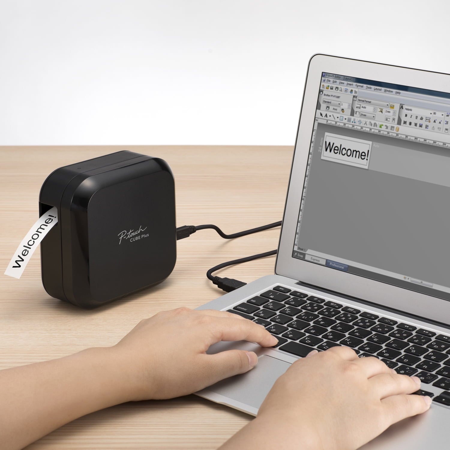 Brother P-touch CUBE Plus PT-P710BT Versatile Label Maker with Bluetooth Wireless Technology, New - Image 6