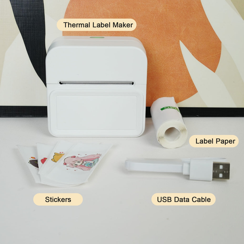 Label Maker Machine with Tape, Bluetooth Thermal Label Printer, Mini Sticker Maker , Free Cut Small Printer for for H... - Image 4