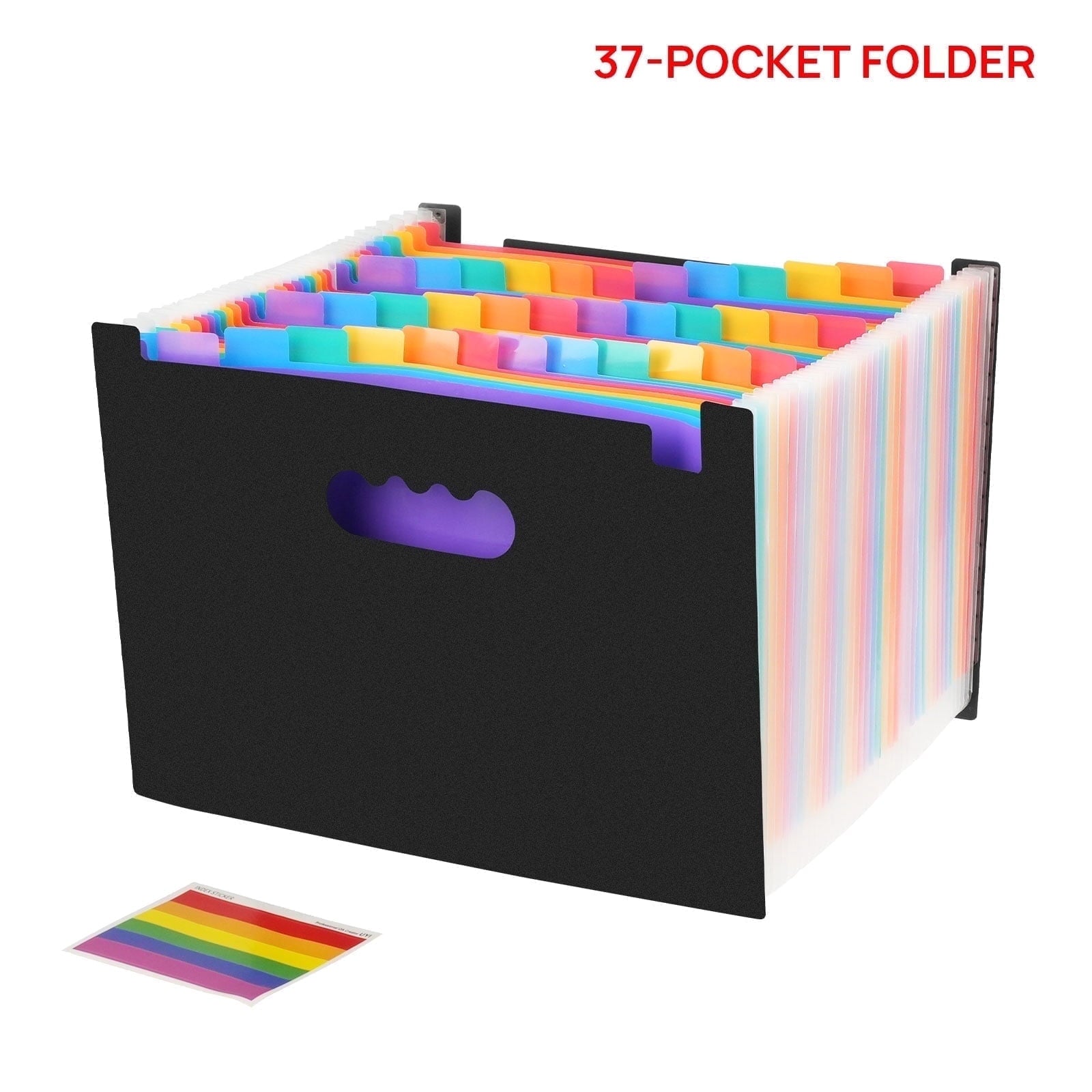 37- Pocket Expanding File Folders for Paper Receipts, Bills&Taxes Organizer, Letter/A4 Size Document Holder for Schoo...