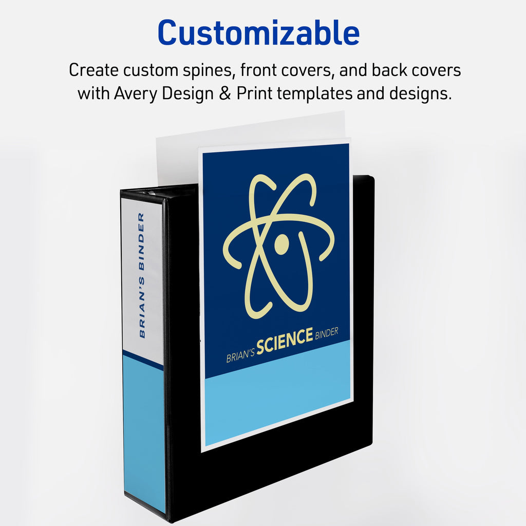 Heavy-Duty View Binder, 3" EZD Rings, 1 White Binder (79193) - Image 5