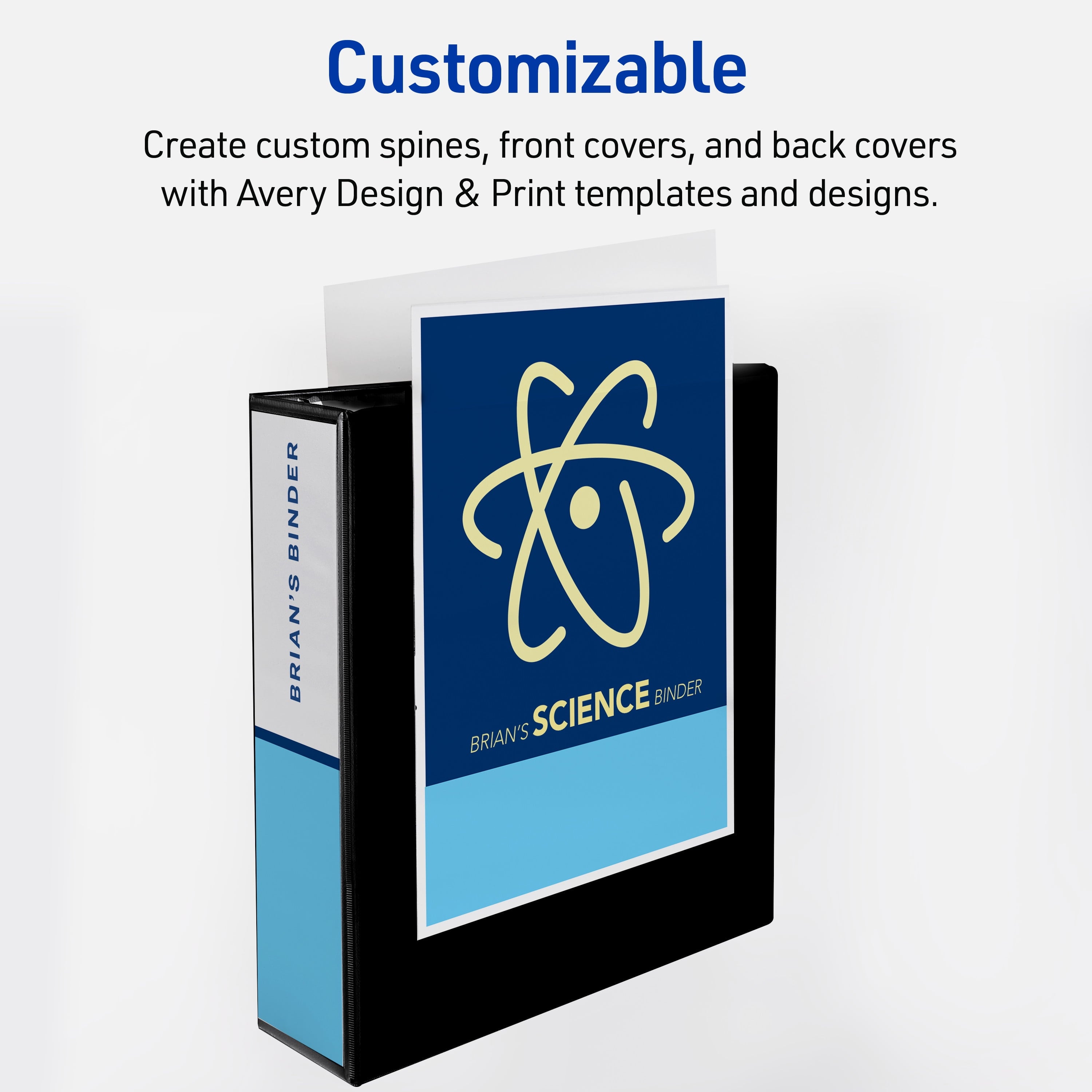 Heavy-Duty View Binder, 3" EZD Rings, 1 White Binder (79193) - Image 5