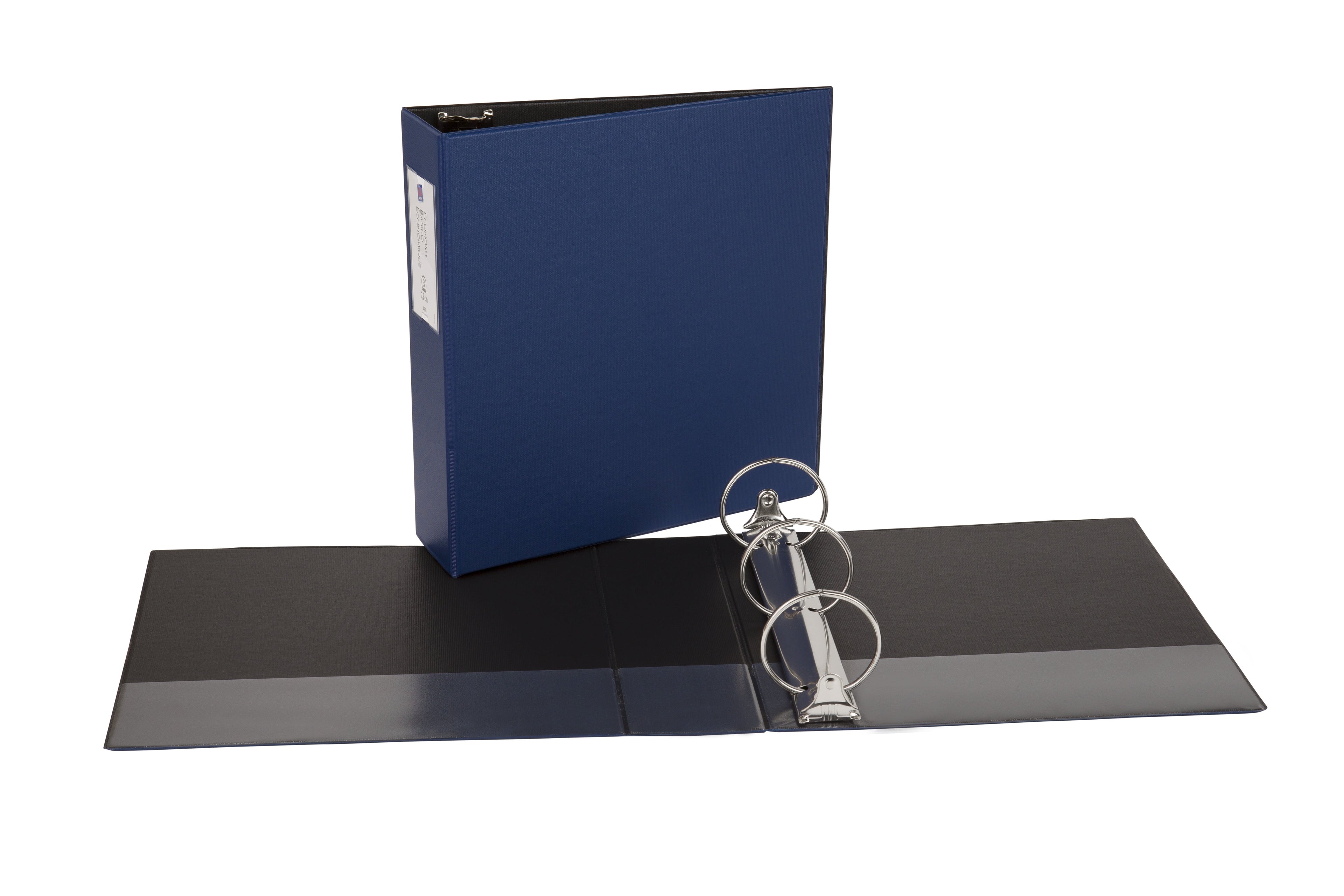 Standard Binder with Label Holder, 3" Rings, Blue (04600) - Image 6