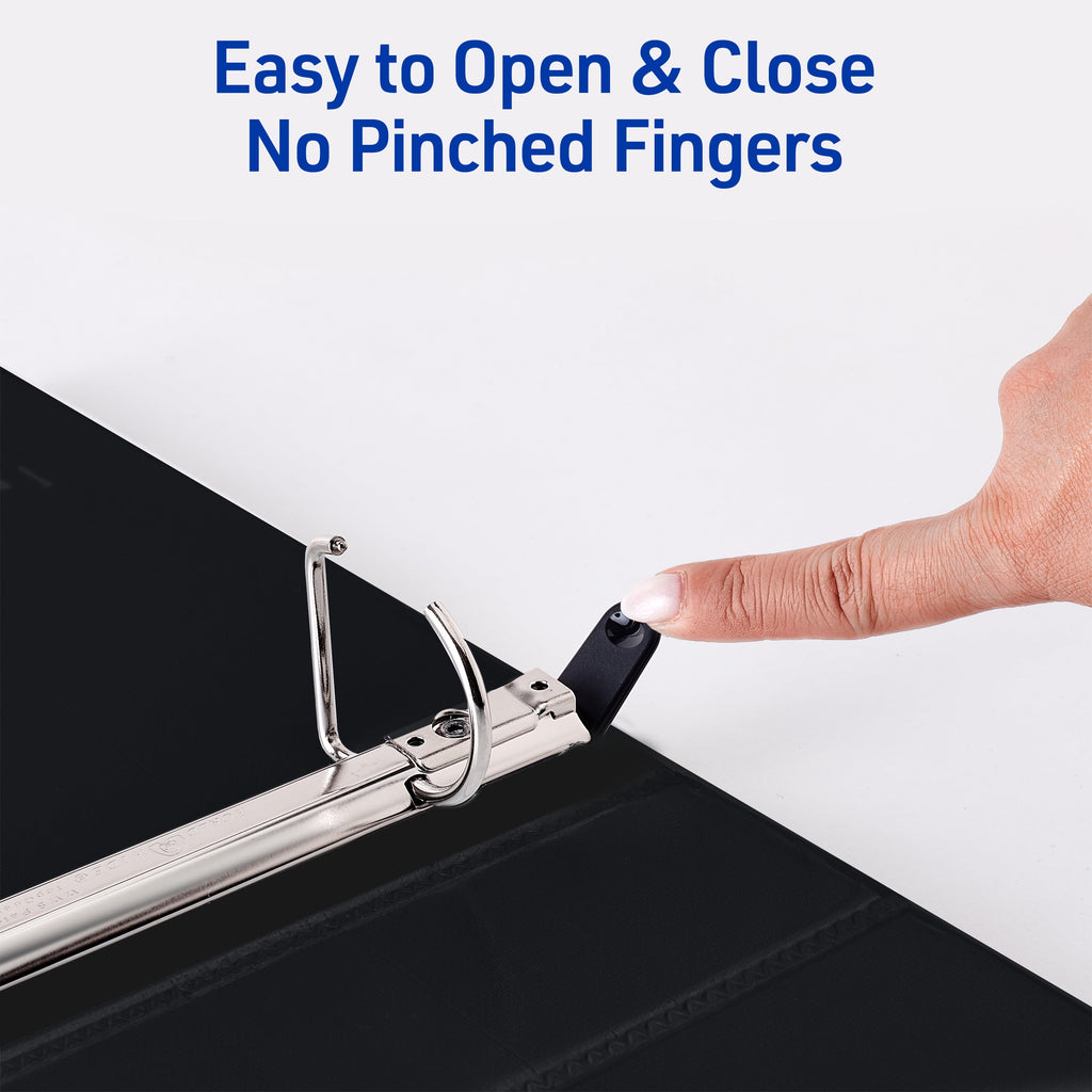 Heavy-Duty Binder, 1.5" Slant Rings, Black (79097) - Image 3