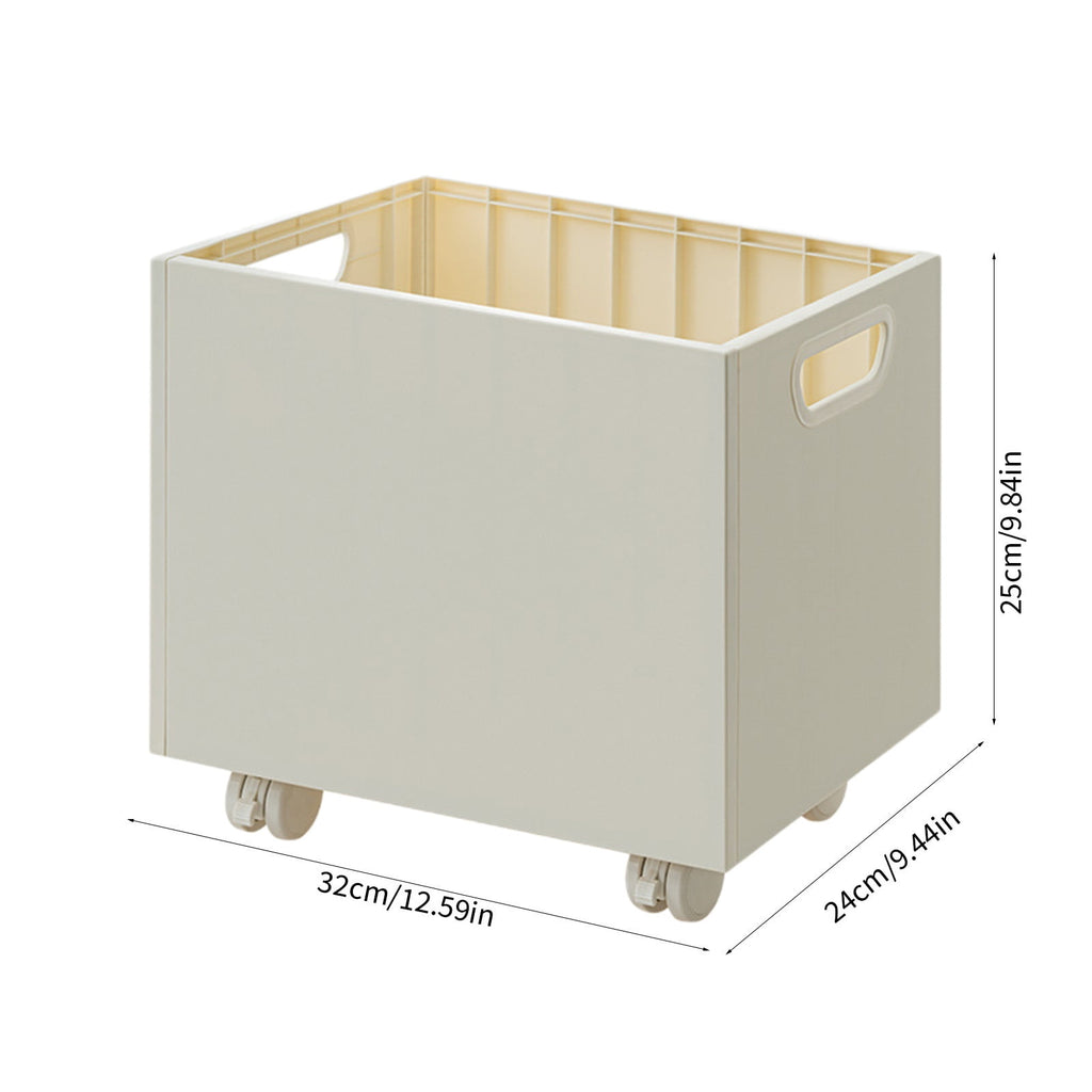 Portable File Box With Handle,Rolling File Organizer With Wheels Stackable Storage File Boxes Portable Letter File Fo... - Image 3