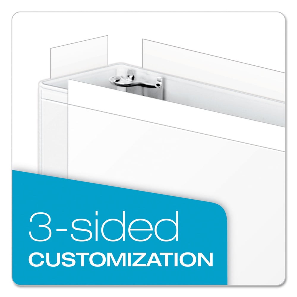 22122V4 Clearvue 11 in. x 17 in. 1.5 in. Capacity 3 Slant-D Ring Binder - White - Image 4