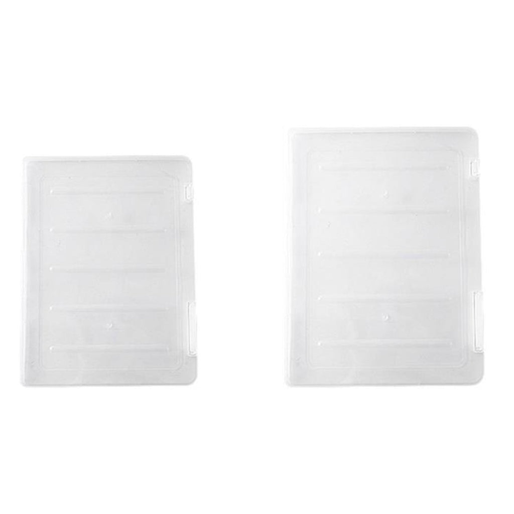 Clear Plastic File Box Portable Storage Bin, Snap-Lid Document Holder for Letter A4 Paper, Stackable Office office Su... - Image 4