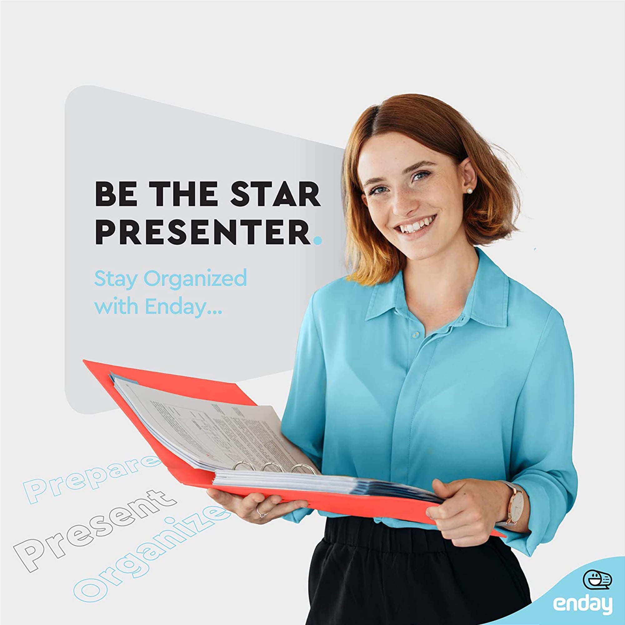 ½ Inch 3 Ring Binder .5 inch Red Clear View Cover with 2 Inside Pockets, Colored School Supplies Office and Home Binders - Image 2