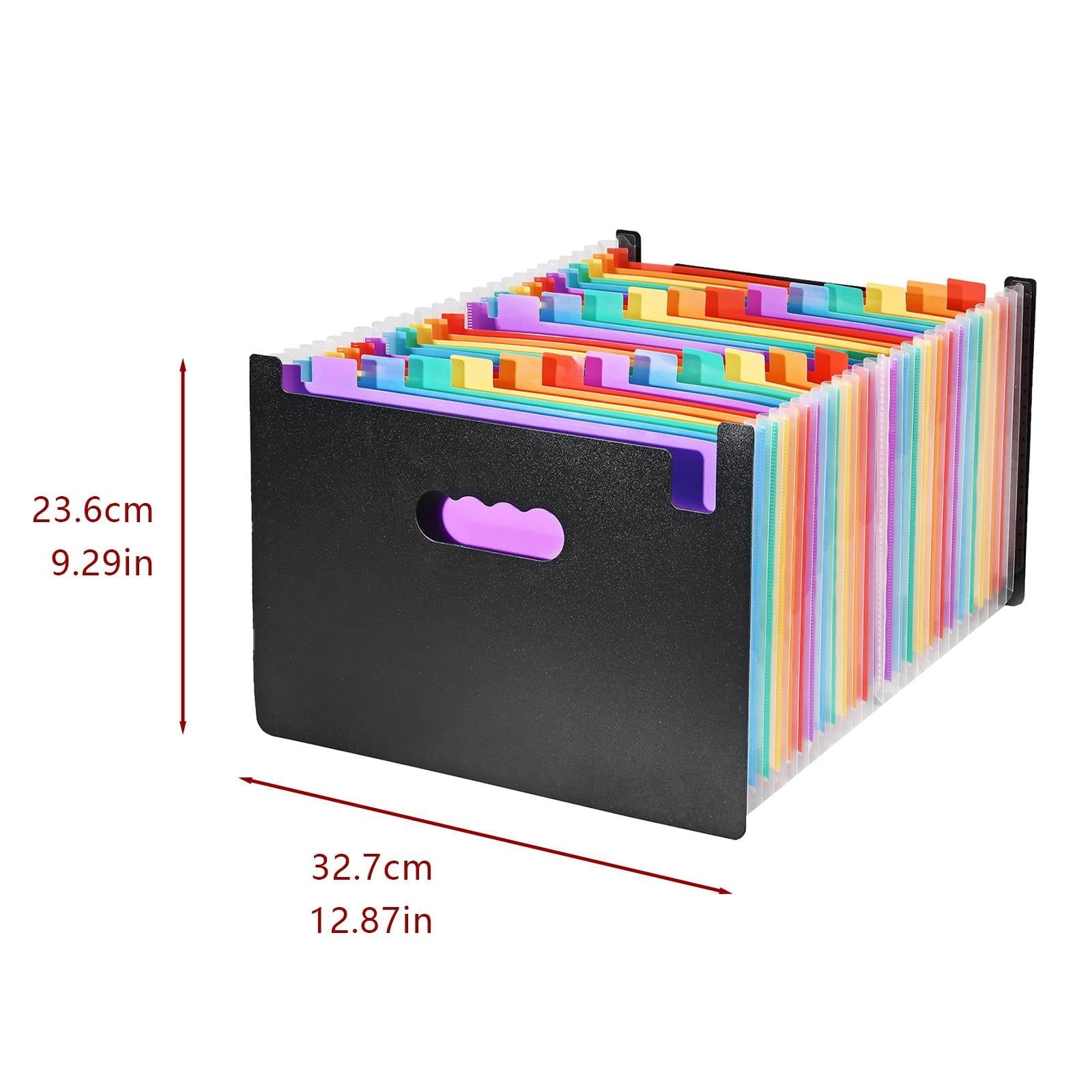 1 Pack Accordion File Organizer, 13 Pockets Multicolored Expanding File Folder, Portable Monthly Paper Bill Tax Recei... - Image 2