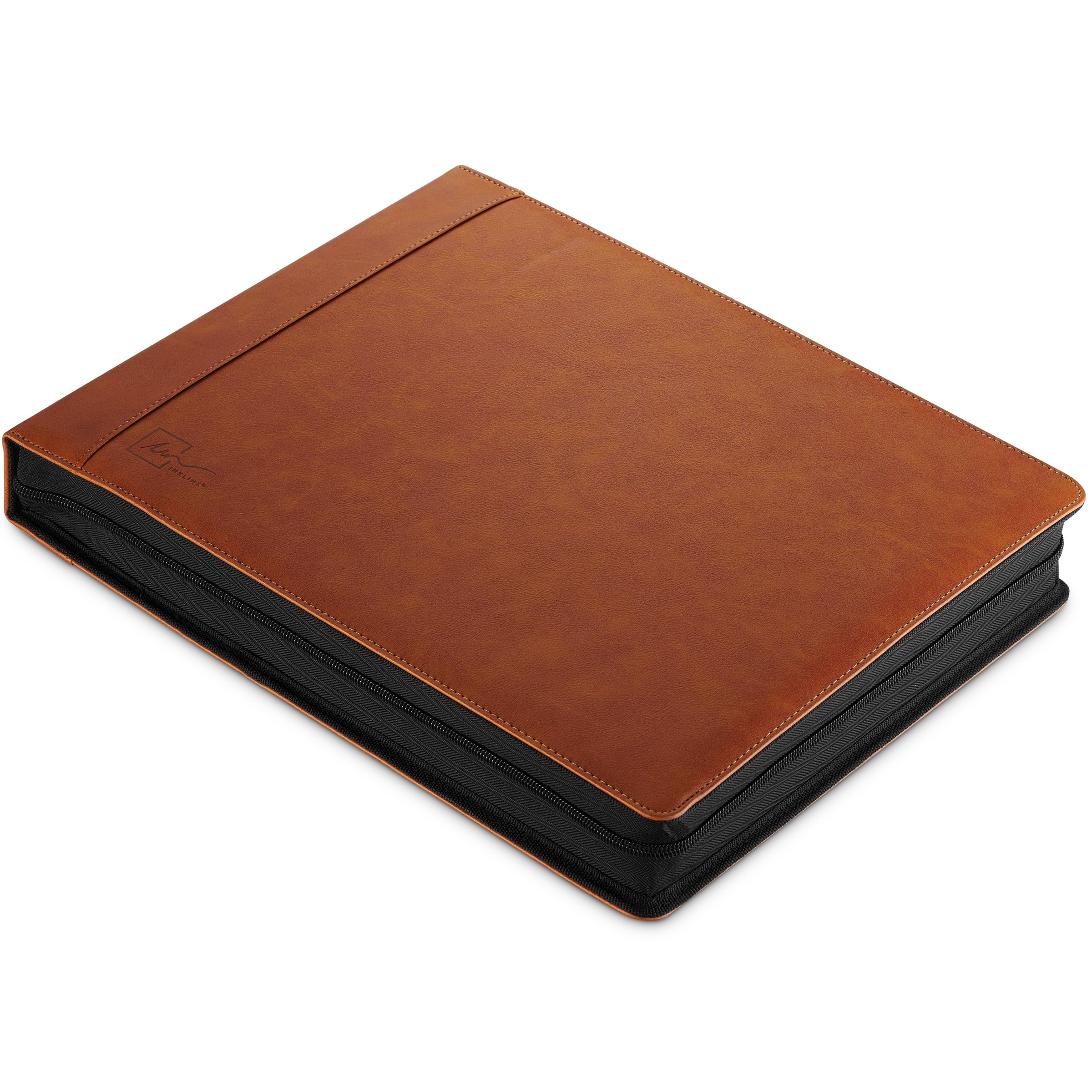 7-Ring Check Binder 500 Check Capacity Portfolio Organizer, 9" x 13" Brown - Image 3